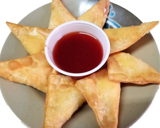 Order Krab Rangoon - Mariposa Queso y Cangrejo Imitacion food online from New Canton Chinese Restaurant store, Miami on bringmethat.com