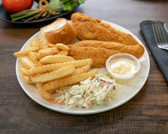 Order 2 Pieces Fish Dinner food online from Dixie Queen store, Cordova on bringmethat.com