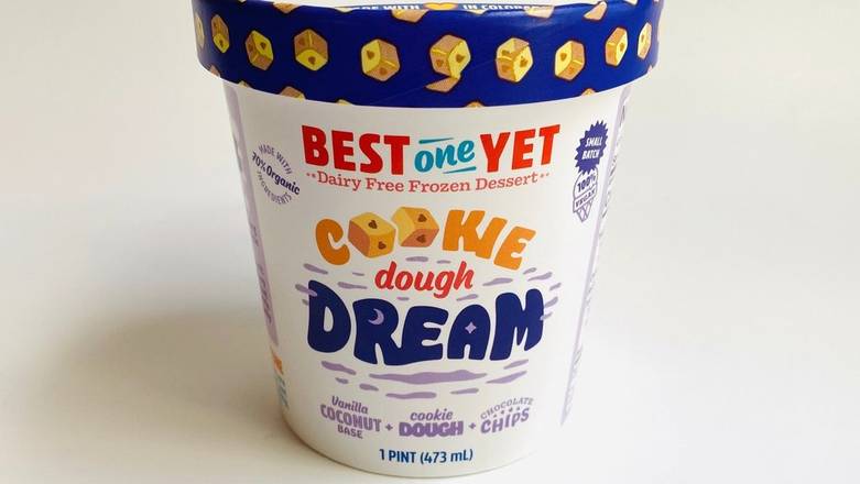 Order Cookie Dough Dream - 1 Pint food online from Yogurt Brothers store, Westminster on bringmethat.com