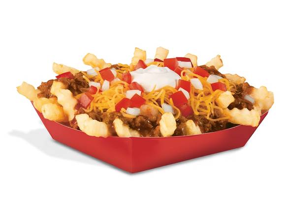 Order Deluxe Chili Cheddar Fries™ food online from Del Taco store, Orlando on bringmethat.com