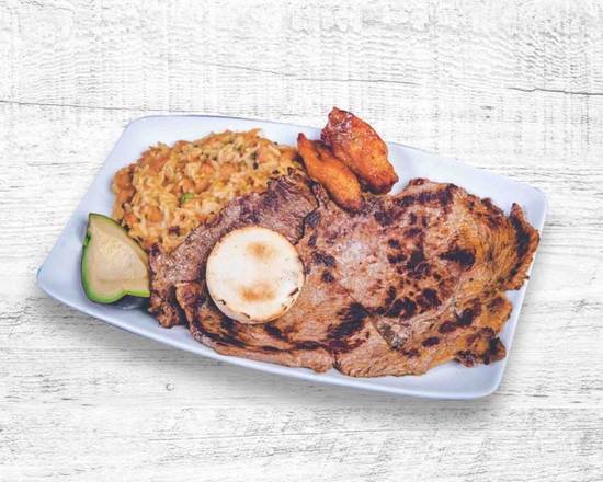 Order Carne Asada Con Calentado food online from Noches De Colombia store, Fairview on bringmethat.com