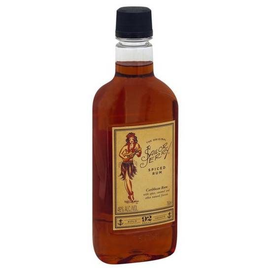 Order Sailor Jerry 750ml 46%ABV  food online from Princess Liquors store, Port Saint Lucie on bringmethat.com