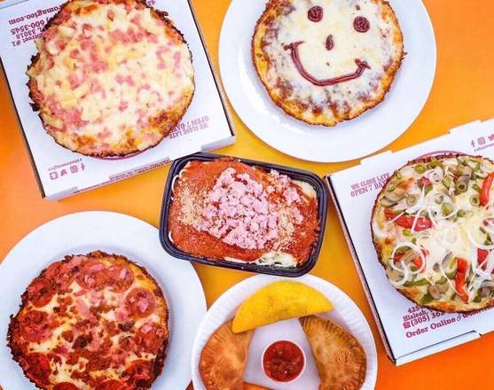 Order Pizza de Guayaba & Queso (Guava and Cheese Pizza) food online from Churro Magico store, Hialeah on bringmethat.com
