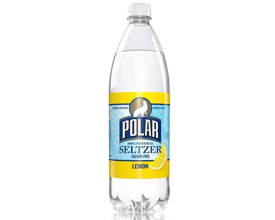 Order Polar Seltzer Lemon - 1 L Bottle food online from Trumbull Super Stop store, Trumbull on bringmethat.com