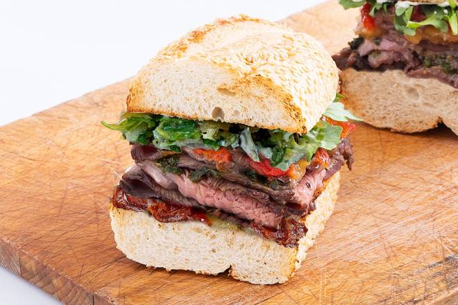 Order 1/2 Chimichurri Steak & Bacon food online from Mendocino Farms store, Mountain View on bringmethat.com