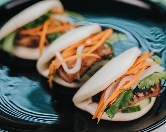 Order Grilled Pork Belly  Steamed Bao food online from Green Mint Asian Grill store, Clearwater on bringmethat.com