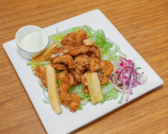 Order Fried Fish Chunks (Chicharron de pescado) food online from La Granja store, Winter Park on bringmethat.com