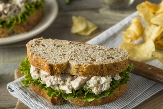 Order The Chicken Salad Sandwich food online from The Sandwich Cafe store, San Diego on bringmethat.com