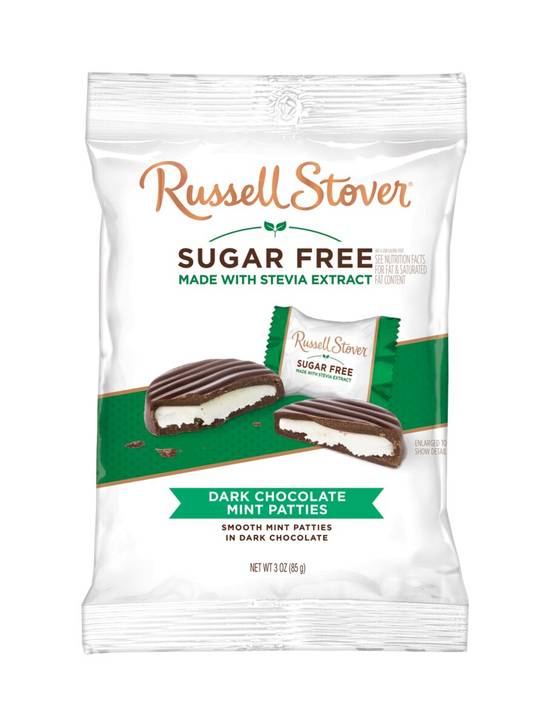 Order Russell Stover Sugar Free Dark Chocolate Mint Patties with Stevia, 3 OZ food online from Cvs store, LINCOLN on bringmethat.com