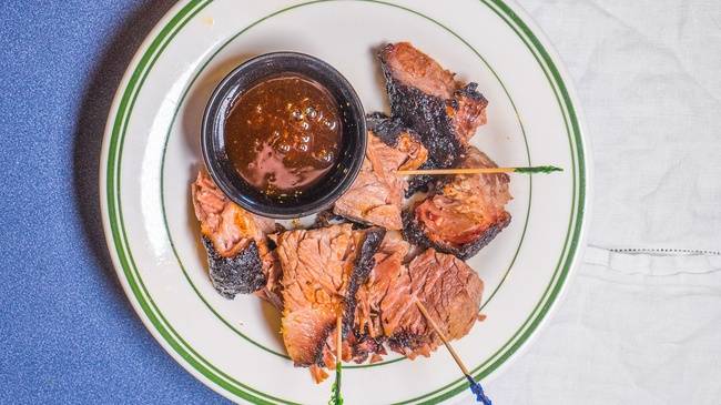 Order Caramelized Burnt Ends food online from Red Hot and Blue store, Fairfax on bringmethat.com