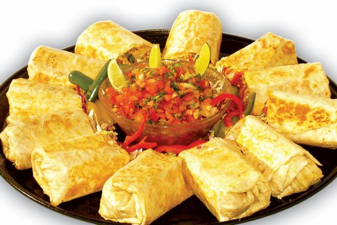 Order Burrito Party Platter food online from Tacos Plus store, Los Angeles on bringmethat.com
