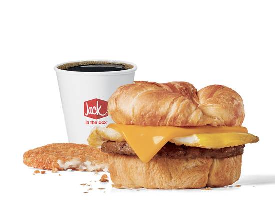 Order Sausage Croissant Combo food online from Jack in the Box store, Pharr on bringmethat.com