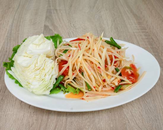 Order Green Papaya Salad food online from Thai Issan store, Honolulu on bringmethat.com