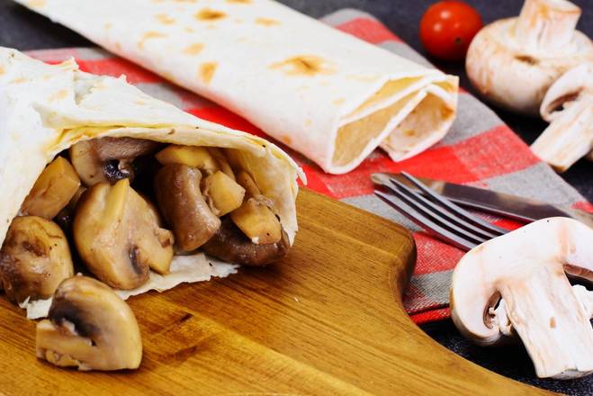 Order Spinach Mushroom Breakfast Burrito food online from Fiona Breakfast Burritos store, Glendale on bringmethat.com