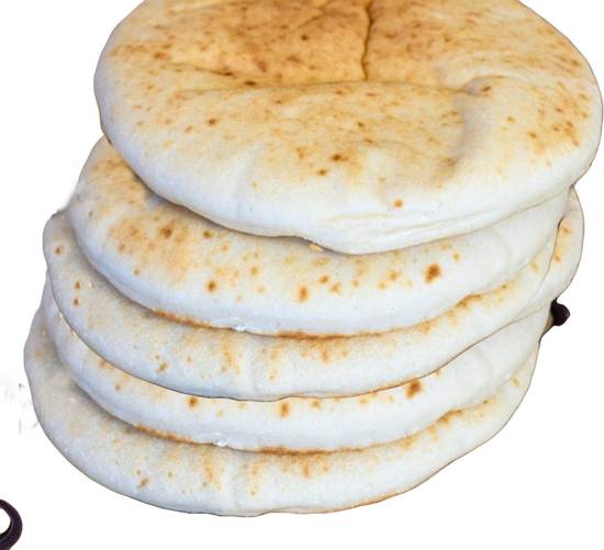 Order (5) Pita Bread  food online from Soom Soom Fresh Mediterranean store, Los Angeles on bringmethat.com