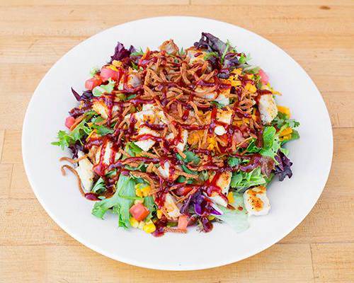 Order BBQ Chicken Salad food online from Lascari's Italian Deli store, Whittier on bringmethat.com