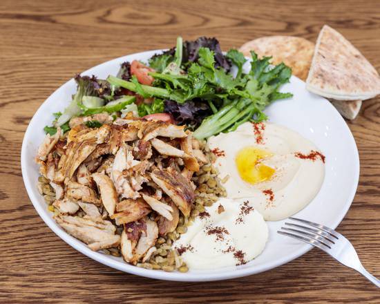 Order Chicken Shawarma Platter food online from Layla's Falafel store, Stamford on bringmethat.com