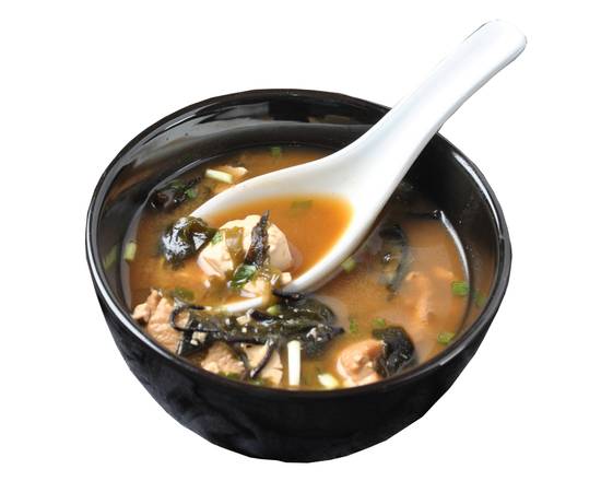 Soupe miso au saumon