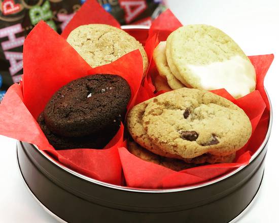 Order Deluxe Variety Birthday Tin (16 pcs) food online from Cookie...take a bite store, Santa Rosa on bringmethat.com