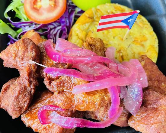 Order Fried Pork Chicharrón Style  food online from VenPaca Food Truck store, Melbourne on bringmethat.com