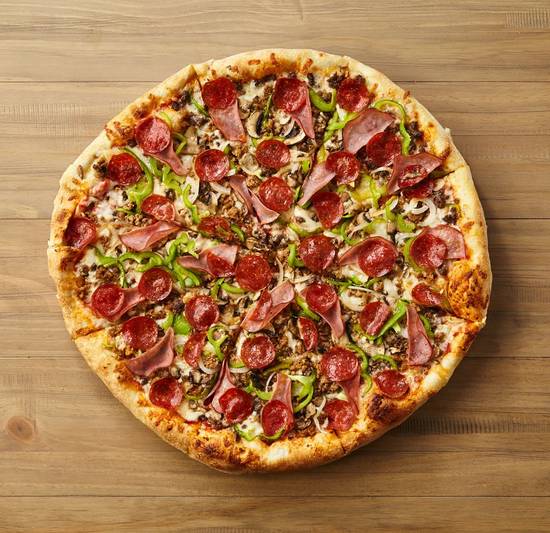 Order Johnny’s Deluxe Pizza - Lg 16" food online from Johnny's New York Style Pizza store, Sandy Springs on bringmethat.com