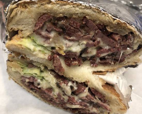 Order Sandwich de Pastrami en combo (papas fritas+soda) food online from Fonda El Criollito Restaurant store, Orlando on bringmethat.com