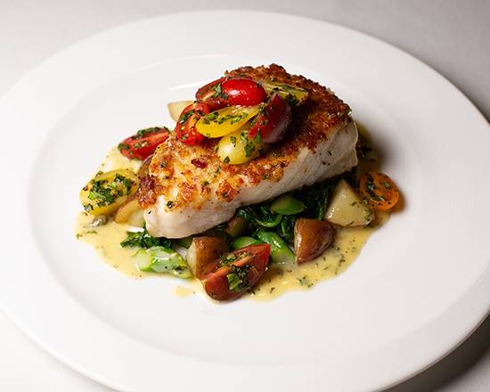 Order Parmesan Bacon Crusted Chilean Sea Bass food online from Roy's store, Bonita Springs on bringmethat.com