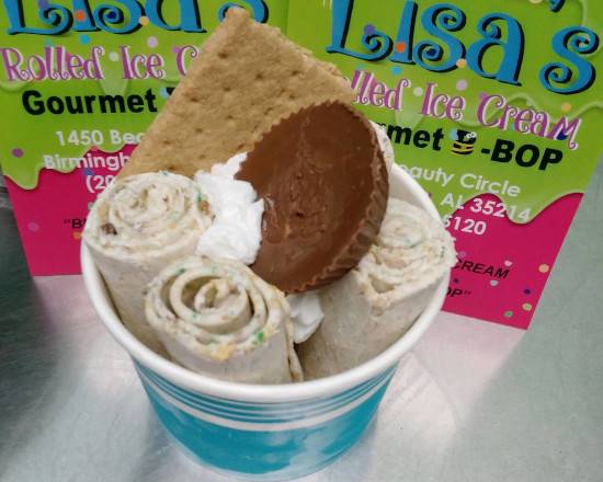 Order Reese's Crunch Ice Cream food online from Lisa Rolled Ice Cream store, Birmingham on bringmethat.com