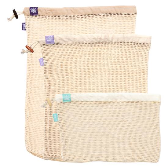 Order Lotus Cotton Produce Bag 3pk food online from Everyday Needs by Gopuff store, St. Petersburg on bringmethat.com