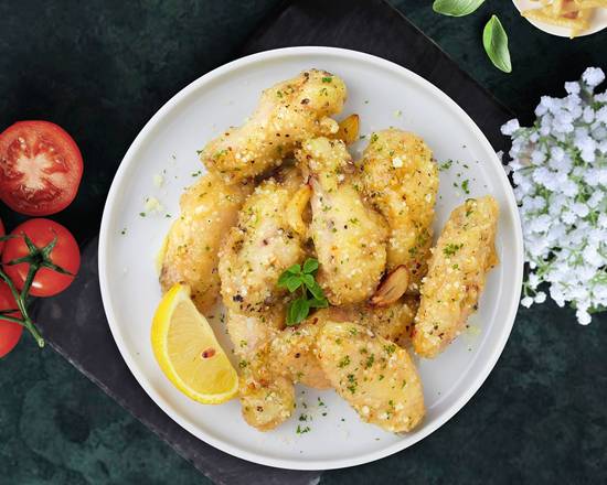 Order Garlic Parmesan Wings  food online from Late Cravings store, Brentwood on bringmethat.com