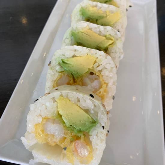 Order Shrimp Tempura W/ Avocado Roll food online from Yu-n-mi store, Beverly Hills on bringmethat.com