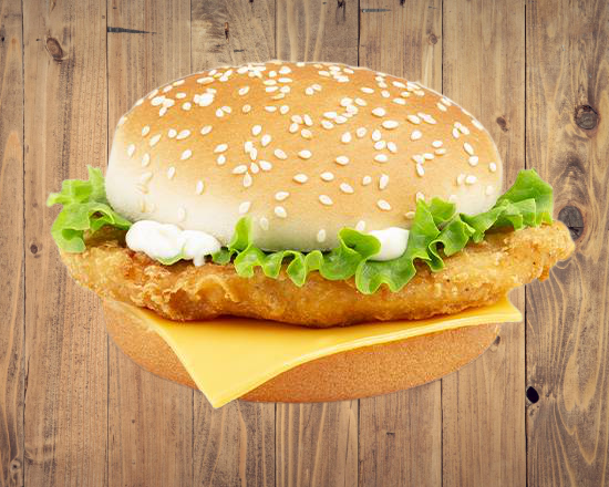 Burger au poulet croustillant