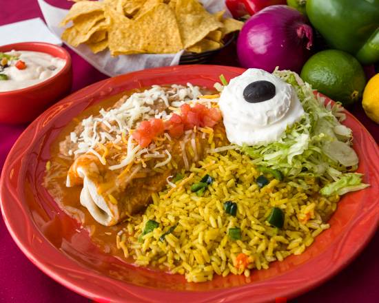 Order The Famous Paradiso Chimi food online from Paradiso Mexican Restaurant Fargo store, Fargo on bringmethat.com