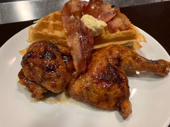 Order Fried Chicken and Waffles food online from Legacy Kitchen Craft Tavern store, New Orleans on bringmethat.com