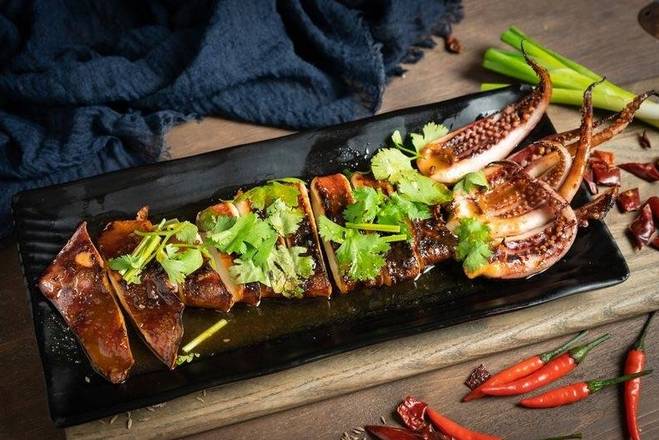 Order Korean Style Squid(韩式全鱿鱼） food online from Friendship Bbq store, Seattle on bringmethat.com