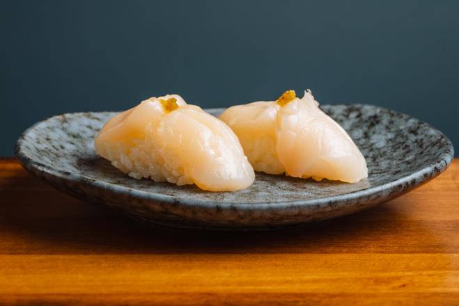 Order Hottate (Hokkaido Scallops) - 2pcs food online from OMAKAI sushi store, Aventura on bringmethat.com
