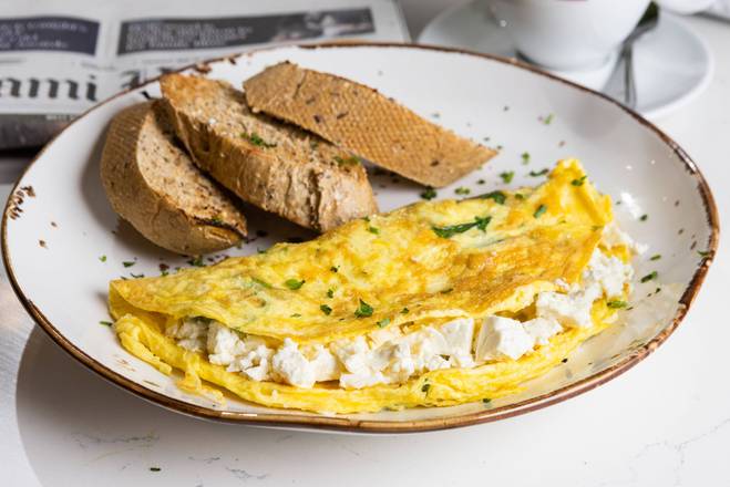 Order Greek Omelette food online from Crema Gourmet Espresso Bar store, Miami on bringmethat.com