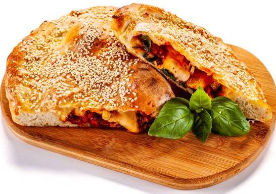 Order Sausage & Cheese Calzone food online from Charlie's Calzone Co store, Brentwood on bringmethat.com