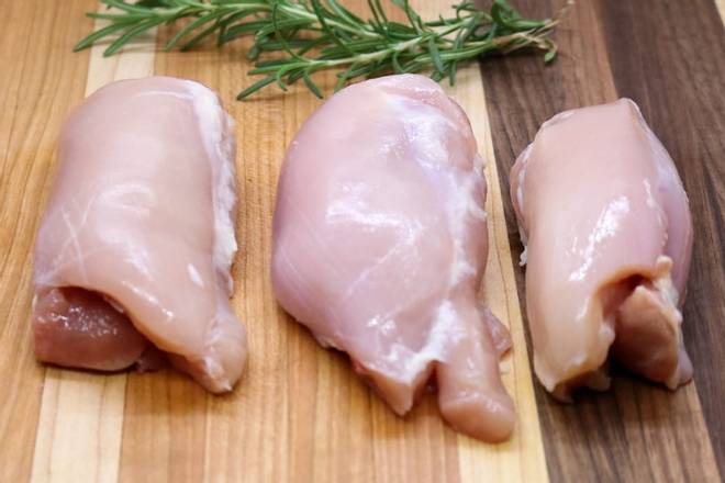 Order Boneless Chicken Thighs (1 lb) food online from Mr. Kosher store, Encino on bringmethat.com
