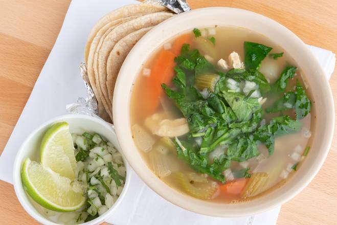 Order Chicken Soup food online from Tacos Por Favor store, Santa Monica on bringmethat.com