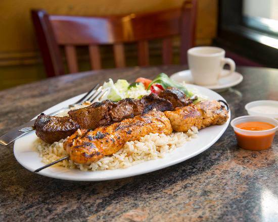 Order Combo Kabob food online from Black Seed Cafe & Grill store, Boston on bringmethat.com