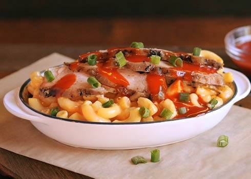 Order Buffalo Chicken Mac Stack food online from Dickey Barbecue Pit store, Orlando on bringmethat.com
