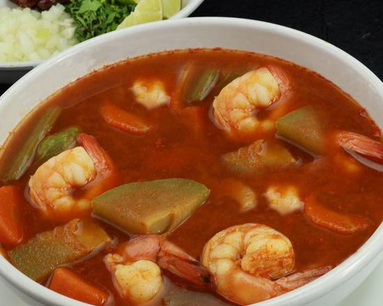 Order Caldo de Camaron food online from Los Fernandez store, Streamwood on bringmethat.com
