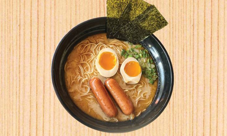 Order 45. Kurobuta Juicy Sausage Ramen food online from Ajisen Ramen store, Temple City on bringmethat.com