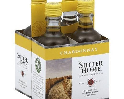 Order Sutter Home Chardonay, 4pk-187mL wine (13.50% ABV) food online from Fresko Market store, Miami on bringmethat.com