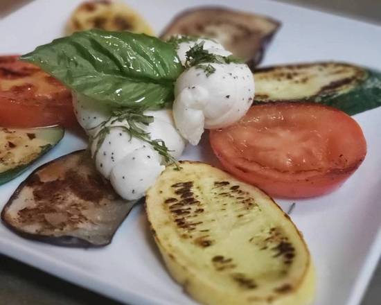 Order Mozzarella Knots with Grilled Mixed Vegetables food online from Sor Tino store, Los Angeles on bringmethat.com