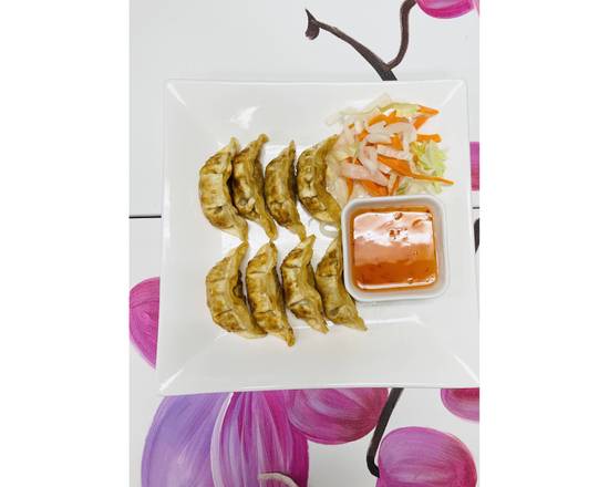 Order A8. Pot Stickers Chicken or Pork (8) food online from Pho Binh Minh store, Maple Valley on bringmethat.com