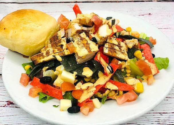 Order “Sassy” Santa Fe Chicken Chopped Salad food online from Selma Chicago Pizzeria store, Rancho Santa Margarita on bringmethat.com