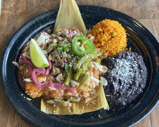 Order CARNE ASADA TAMALES food online from Tamale Co. Mexican Street Food store, Orlando on bringmethat.com