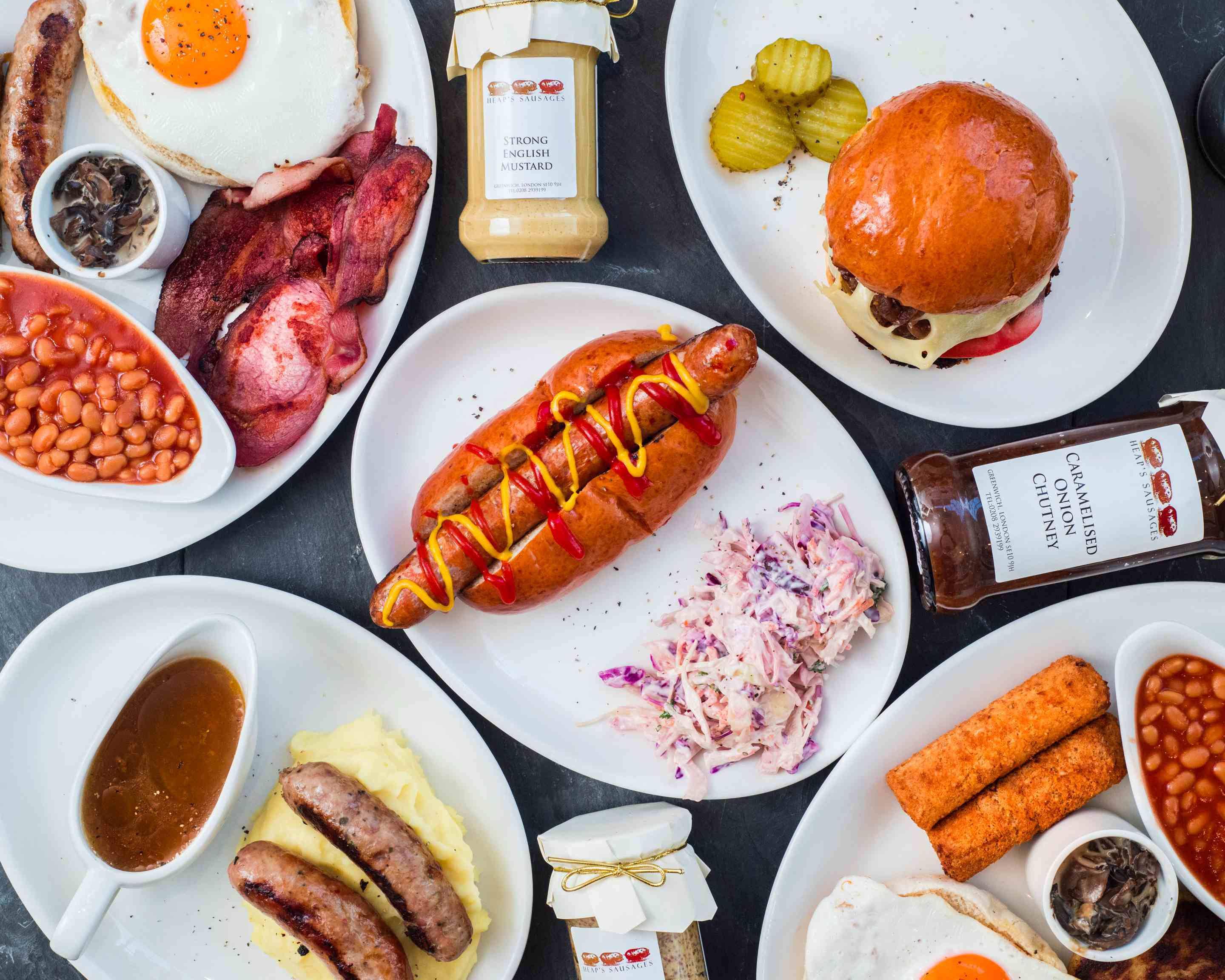 Heap's Sausages Menu Takeaway in London Delivery Menu & Prices